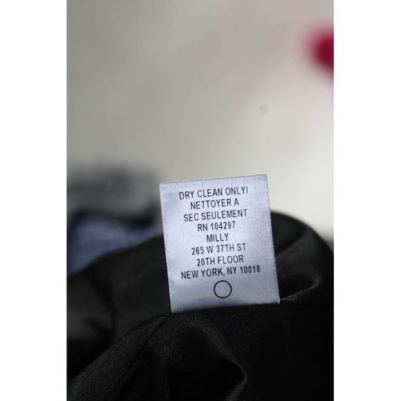 Milly Womens Abstract Print Knit Embroidered Mini Skirt Multicolor Size 6 - Picture 7 of 7